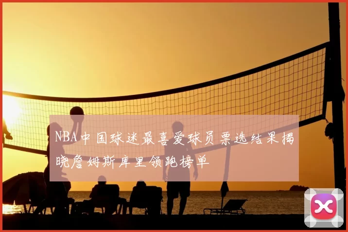NBA中国球迷最喜爱球员票选结果揭晓詹姆斯库里领跑榜单